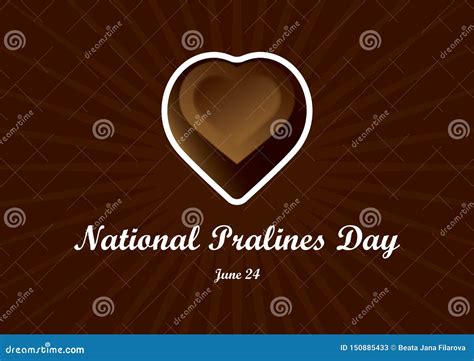 National Pralines Day Vector Stock Vector Illustration Of Celebration