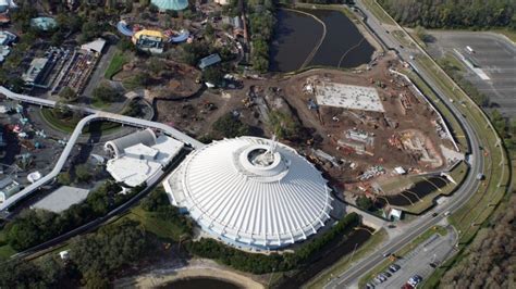 7 aerial photos of new Tron ride construction at the Magic Kingdom