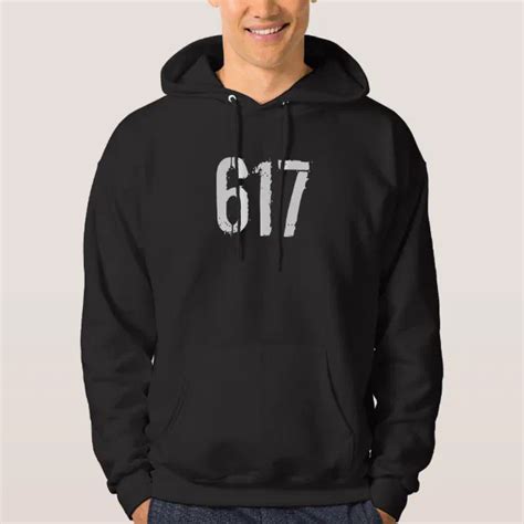 Area code 617 hoodie | Zazzle