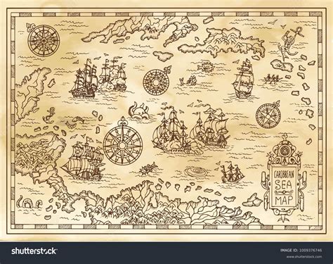 17,333 Old Pirate Map Images, Stock Photos & Vectors | Shutterstock