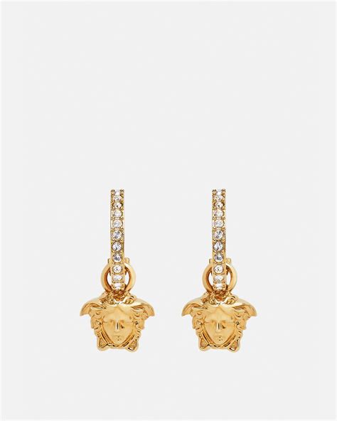 Versace Medusa Greca Hoop Earrings Modesens