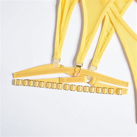 Sexy Lingerie Set Bra Thongs Garter Belt With Leg Ring Lace Nightwear Sleepwear EBay