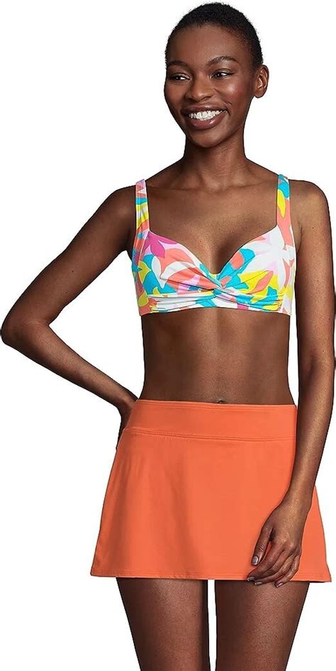 Nwt Lands End Womens Twist Front Underwire Bikini Top Size D Ebay