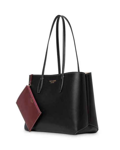 Kate Spade All Day Large Leather Tote In Black Lyst