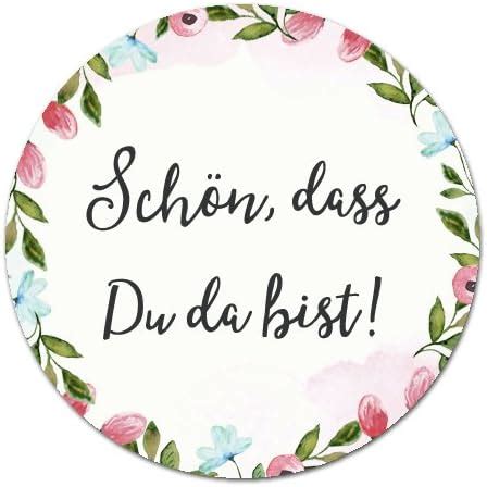 Amazon De Sticker Sch N Dass Du Da Bist Aufkleber Hochzeit