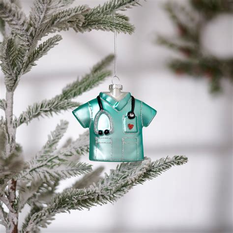 Glass Nurse Scrubs Ornament Primitives By Kathy