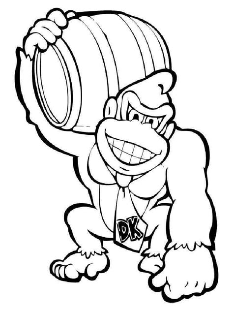 Donkey Kong coloring pages