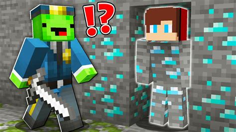 How Jj Became Diamond And Escape From Mikey Policeman Minecraft