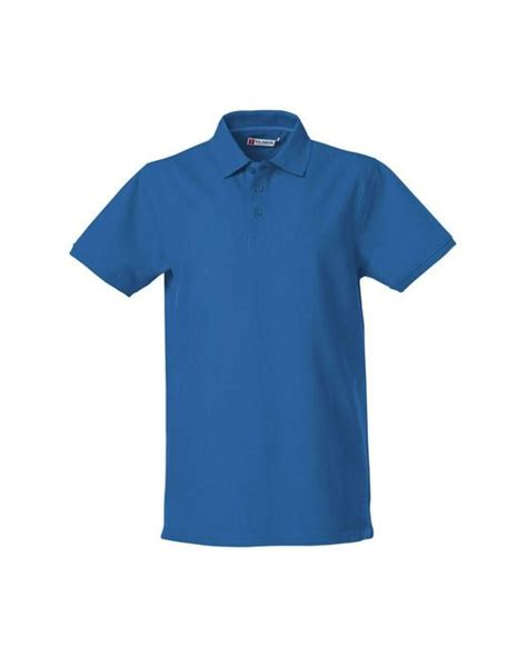 Clique Heavy Premium Polo T Shirt In Blue For Men Lyst