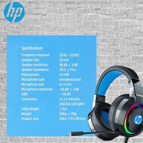 Hp Dhe Um Dhe Um Headphone Gaming Headset Lighthing Effect