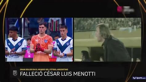 Estudiantes vs Vélez minuto de silencio por el fallecimiento de César