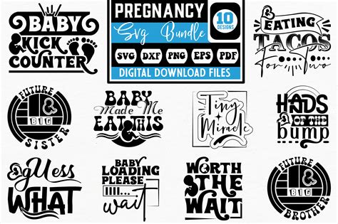 Pregnancy Svg Bundle Graphic By Belysvgbundlefiles Creative Fabrica