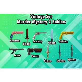 Bundle Vintage Set MM2 Game Items Gameflip