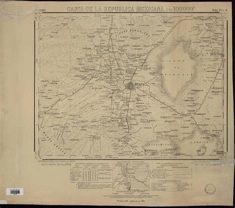 Carta de la República Mexicana á la 100 000 material cartográfico