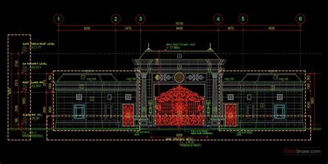 Guard House Layout Plan Elevations And Section Details Autocad File