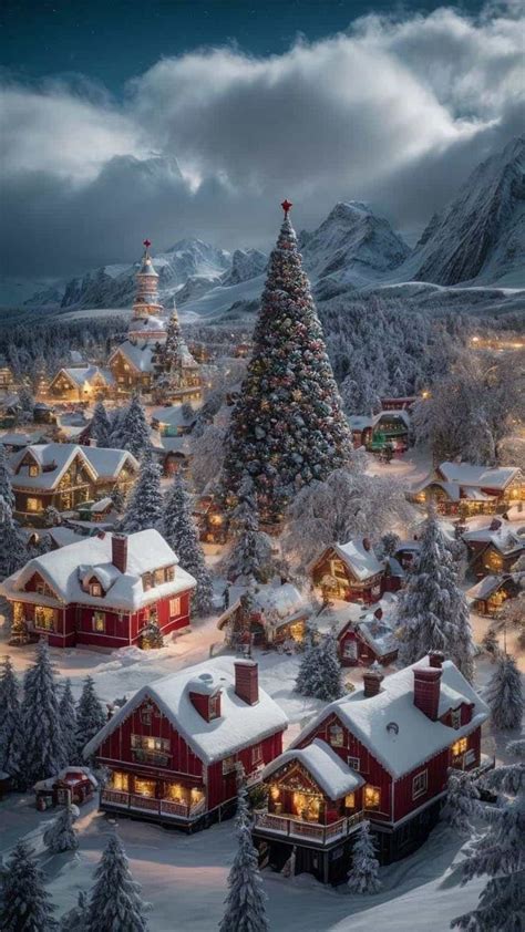 Christmas Village iPhone Wallpaper 4K - iPhone Wallpapers | Christmas background, Christmas ...