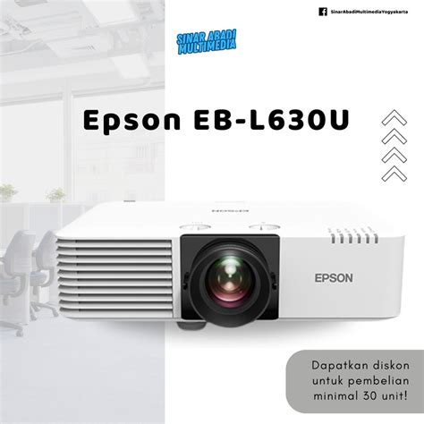 Jual Proyektor Epson EB L630U WUXGA 3LCD Laser Shopee Indonesia