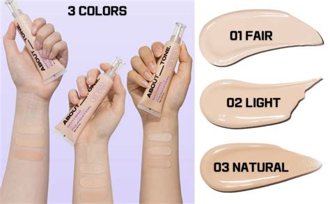 Amazon ABOUT TONE Nothing But Nude Foundation Color Lightweight Liquid Foundation