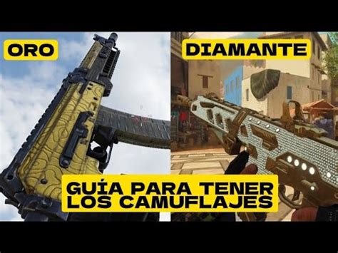 GUÍA DEFINITIVA para CONSEGUIR LOS CAMUFLAJES de ORO Y DIAMANTE en CODM