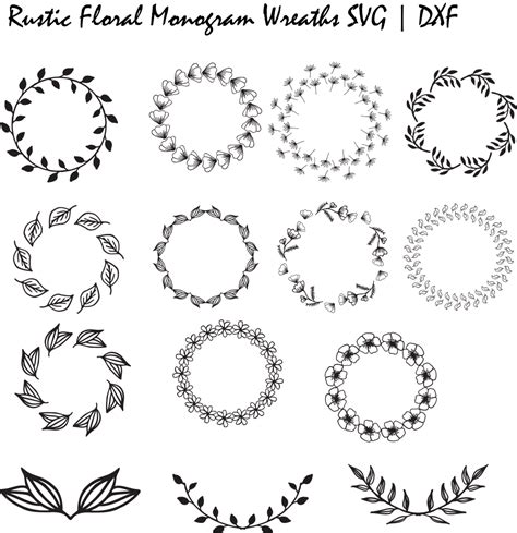 Free Flower Monogram Frame Svg Best Flower Site