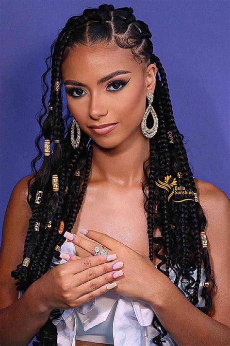 Ways To Slay Jumbo Box Braids Like A Queen In Jumbo Box