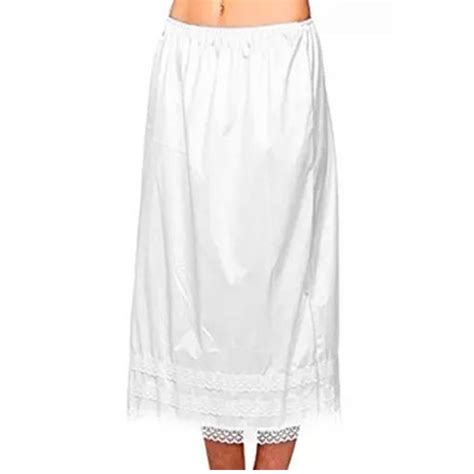 Half Slips For Women Underskirt Dress Extender Lace Trim Knee Length