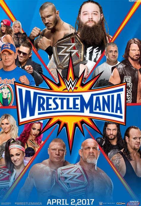 Wwe Wrestlemania 33 Custom Poster Made By Me By Mrphenomenal15 On