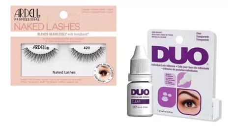 Kit Pesta As Naked Pegamento Claro Duo Ardell