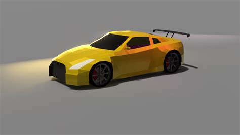 Низкополигональная Nissan Nismo 3D Модель 2 blend stl unknown