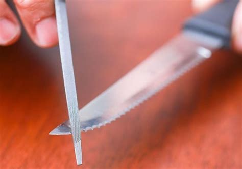 How To Sharpen Serrated Edge Knives Serrated Knife Sharpening Year