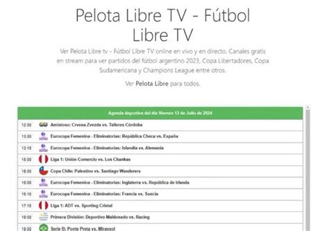 Qué es Pelota Libre la NUEVA WEB que apareció tras el cierre de Fútbol