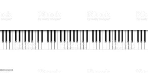 Realistic Piano Keys Musical Instrument Keyboard Vector Stock Illustration Download Image Now