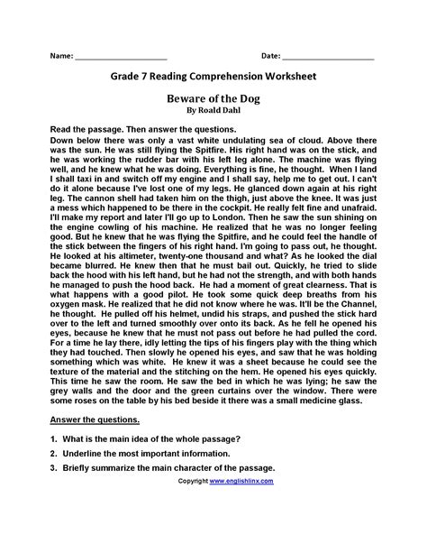 Ela Th Grade Worksheets