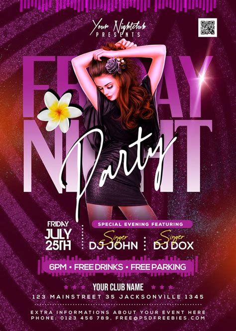 Night Club Party Flyer Social Media Post Psd Psdfreebies