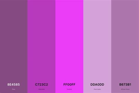 25+ Best Magenta Color Palettes with Names and Hex Codes in 2024 | Hex ...