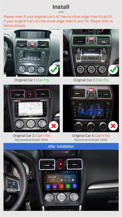 Inch Android Subaru Forester Bluetooth Radio Gps