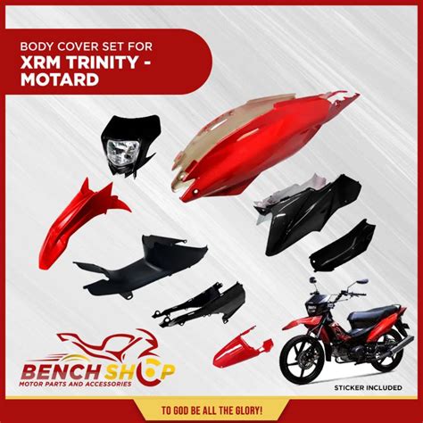 Xrm Trinity Motard Body Cover Set In Package Shopee