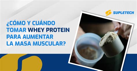 ¿cómo Y Cuándo Tomar Whey Protein Para Aumentar La Masa Muscular