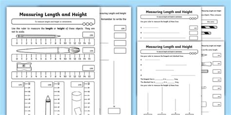 👉 Length Worksheets Measuring Length Worksheets Pdf Twinkl