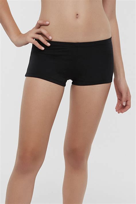 Siyah Basic Boxer Bikini Altı PL13S8CQ21IY BK5 Siyah Penti