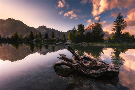 Light Reflections And Trunk Lago Di Limides Photographic Flickr