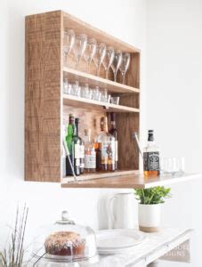 Bar Cabinet Wall Mounted – Free Woodworking Plan.com