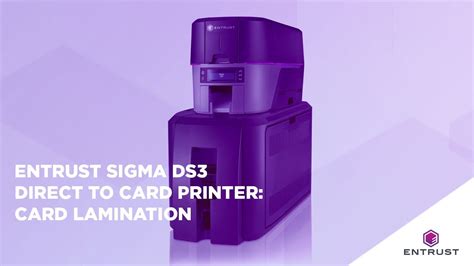 Sigma Ds3 Direct To Card Printer Card Lamination Youtube