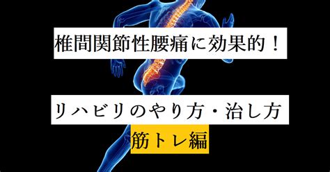 腰痛のリハビリ・治し方 あなたの腰痛トリセツブログ