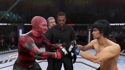 Freddy Krueger Vs Bruce Lee EA Sports UFC 3 CPU Vs CPU Crazy