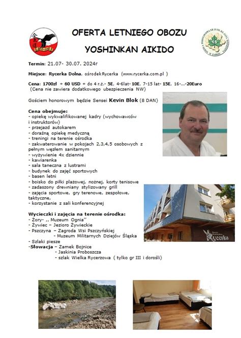 OBÓZ AIKIDO W RYCERCE DOLNEJ 2024 Aikido Yoshinkan