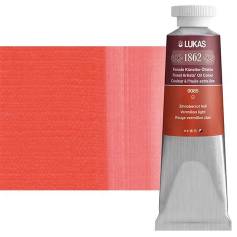 LUKAS 1862 Oil Color Vermilion Light, 37ml | Jerry's Artarama