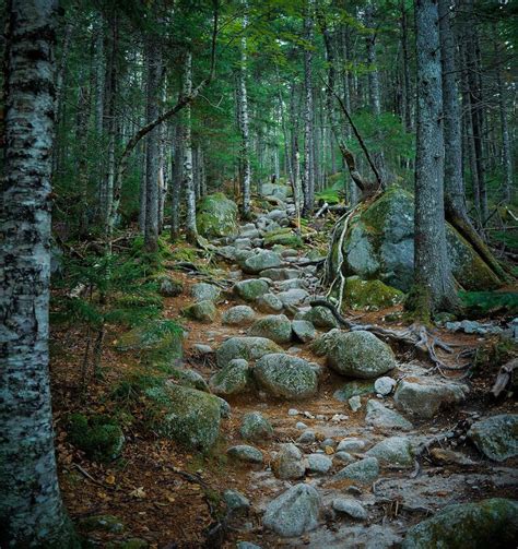 Appalachian Trail Going Up Mount Katahdin Baxter State Park Maine By Rwgrennan Baxter State