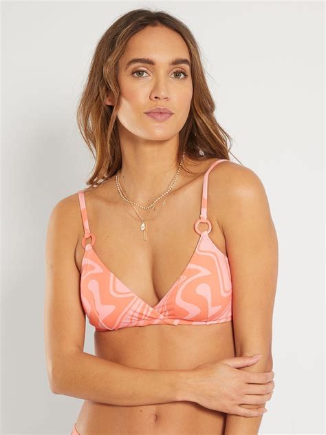 Sujetador de bikini de triángulo NARANJA Kiabi 12 00