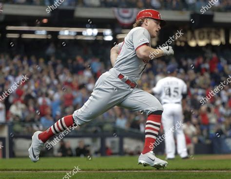 St Louis Cardinals Harrison Bader Hits Editorial Stock Photo - Stock ...